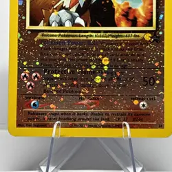 🌀SWIRL🌀Entei Pokemon TCG 2000 Reverse Holo #34 WOTC Black Star Promo - Image 2