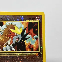 🌀SWIRL🌀Entei Pokemon TCG 2000 Reverse Holo #34 WOTC Black Star Promo - Image 5