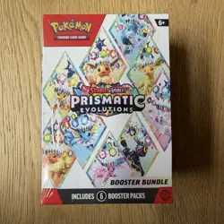 Pokemon Scarlet Violet Prismatic Evolutions Booster Bundle Factory Sealed 6 pack - Image 1