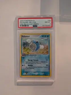 POLIWHIRL Reverse Holo #46/112 FIRE RED & LEAF GREEN Pokemon PSA 8 - Image 1