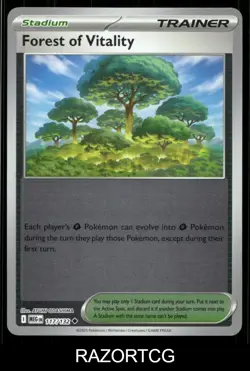 FOREST OF VITALITY 117/132 UC MEGA EVOLUTION POKEMON REVERSE HOLO NM/M - Image 1