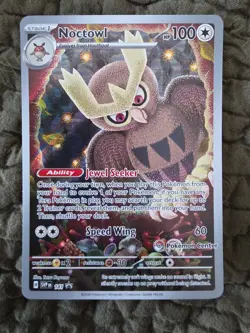 Pokemon Noctowl 141 Pokemon Center Exclusive Stamp Black Star Promo LP/NM - Image 1