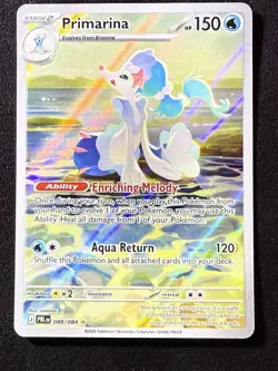 Pokemon TCG Primarina Illustration Rare Pitch Black 088/084 - Image 1