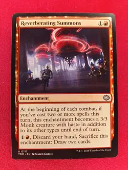 Reverberating Summons MTG Magic the Gathering Card NM Near Mint TDM - Image 1