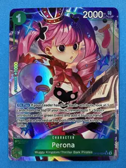 Perona OP12-034 SR Legacy of The Master English (Alternate Art) - Image 1
