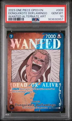 Donquixote Doflamingo - ST03-009 - PSA 10 - Wanted Alt Art - English - One Piece - Image 1