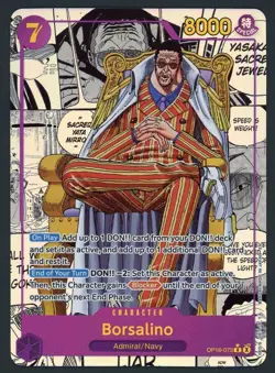 NM Borsalino (Manga) The Time of Battle OP16-073 EN One Piece B5 - Image 1