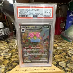 Pokemon SV 151 Venusaur ex 198/165 Special Illustration Rare Holo EN 2023 PSA 10 - Image 1