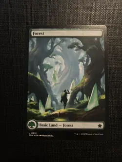 1x (291) Forest - FULL ART Land MTG Foundations NM Magic Regular - Image 1