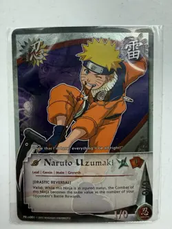 Naruto Uzumaki Ninja Foil Promo Card PR US001 English Naruto CCG Bandai Sealed - Image 1