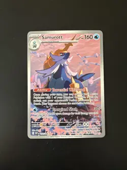 Samurott 107/086 Illustration Rare 2025 Pokemon White Flare Card NM - Image 1