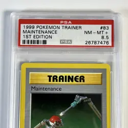 PSA 8.5 Maintenance 83/102 1ST EDITION Base Set Shadowless Pokemon Card - Image 2