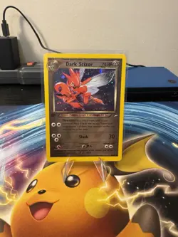 Pokemon Neo Destiny Dark Scizor Holo First Edition Card LP+ Condition - Image 1