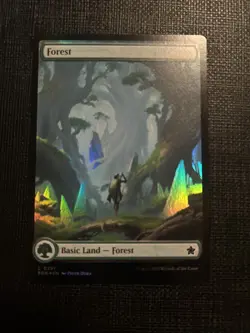 1 x Forest (0291) - Full Art Foil - Magic - Foundations - NM-Mint - MTG - Image 1