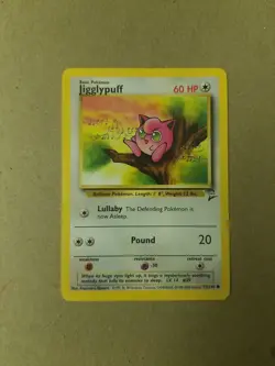 JIGGLYPUFF 77/130 - VINTAGE WOTC Pokemon Card - BASE SET 2 - NM/M - Image 1