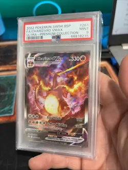 2022 Pokemon Charizard VMAX SWSH261 Sword & Shield Promo Holo Card Psa 9 - Image 2