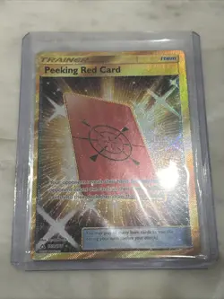 Peeking Red Card (Secret Rare) 169/156 Sm-Ultra Prism Holo - Image 1