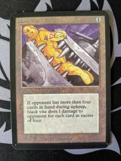 Black Vise ~ Alpha [Slightly Played][Magic MTG] - Image 1