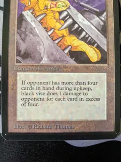 Black Vise ~ Alpha [Slightly Played][Magic MTG] - Image 3
