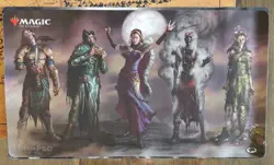 MTG Magic The Gathering Official Ultra Pro Zombie Planeswalkers Playmat Signed - Image 1