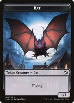MTG Bat ** Innistrad: Midnight Hunt Tokens ** English - Image 1