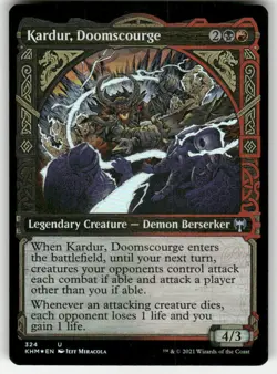 Kardur, Doomscourge (Showcase) 324 Foil UC Kaldheim NM Magic: The Gathering - Image 1