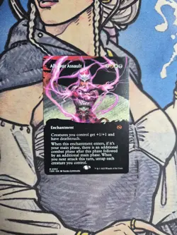 1x All-Out Assault Borderless - NM/M TDM MTG Magic - Image 1