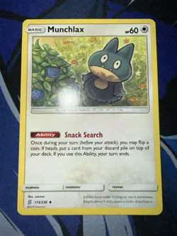 MUNCHLAX 173/236 UC UNIFIED MINDS POKEMON NM SOWSOW - Image 1