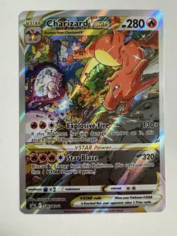 Pokemon TCG Charizard VSTAR SWSH262 Sword & Shield Promo Card Holo NM Condition - Image 1