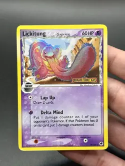Pokemon TCG Lickitung Delta Species 19/101 Dragon Frontiers Reverse Holo MP - Image 1