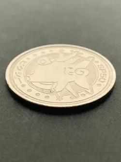 Clefable SP50 medal coin Pokemon Japanese Pokemon Meiji Juice NINTENDO Rare - Image 3