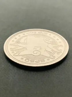 Clefable SP50 medal coin Pokemon Japanese Pokemon Meiji Juice NINTENDO Rare - Image 4