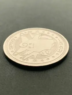 Clefable SP50 medal coin Pokemon Japanese Pokemon Meiji Juice NINTENDO Rare - Image 5