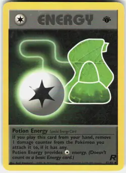 Potion Energy 82/82 Uncommon Team Rocket Pokemon 1st Edition Moderately Played - Image 1