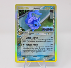 🔥 Vaporeon Stamped Reverse Holo Rare 18/113 Delta Species MP Pokemon TCG 🔥 - Image 1