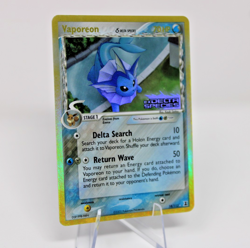 🔥 Vaporeon Stamped Reverse Holo Rare 18/113 Delta Species MP Pokemon TCG 🔥 - Image 2