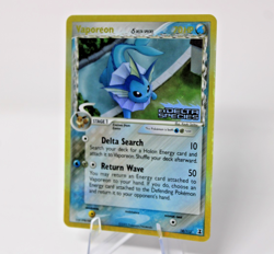 🔥 Vaporeon Stamped Reverse Holo Rare 18/113 Delta Species MP Pokemon TCG 🔥 - Image 3