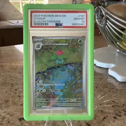 2023 Pokemon Mew en #167 Ivysaur IR Illustration Rare PSA 10 - Image 1