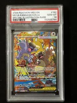 2025 Pokemon Meg En Mega Kangaskhan ex #182 Special Illustration Rare PSA 10 - Image 1