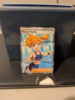 POKEMON TCG Pitch Black 111 Misty's Vitality Ultra Rare - Image 1