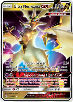 ULTRA NECROZMA GX 95/131 HOLO GX RARE FORBIDDEN LIGHT POKEMON HOLO NM/M - Image 3