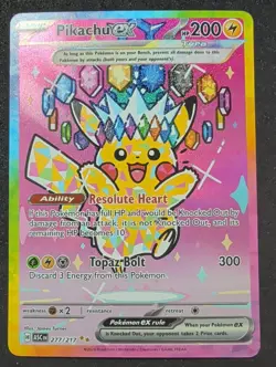 Pikachu ex 277/217 Special Illustration Rare Ascended Heroes Pokemon Holo NM - Image 1