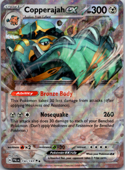 Pokemon Copperajah ex 150/193 Sv02: Paldea Evolved Holo - NM - Image 1