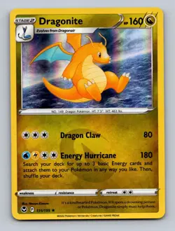 Dragonite 131/195 Holo Rare Silver Tempest Pokemon Near Mint - Image 1