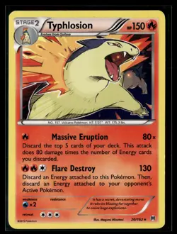 Pokemon TCG XY - BREAKthrough #20/162 Typhlosion Cosmos Holo - Image 1
