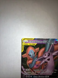 Pokemon TCG Espeon & Deoxys GX Sun & Moon Unified Minds Tag Team 72/226 - Image 2