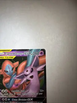 Pokemon TCG Espeon & Deoxys GX Sun & Moon Unified Minds Tag Team 72/226 - Image 3