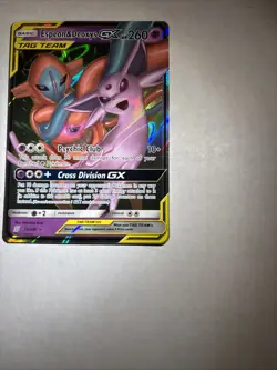 Pokemon TCG Espeon & Deoxys GX Sun & Moon Unified Minds Tag Team 72/226 - Image 4