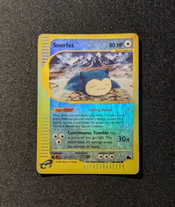 Pokemon SKYRIDGE - #100/144 Snorlax - Reverse Holo - ENG - Heavily Played - Image 3