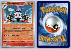 CHANDELURE 038/197 UC OBSIDIAN FLAMES POKEMON REVERSE HOLO LP AKASAKA - Image 3